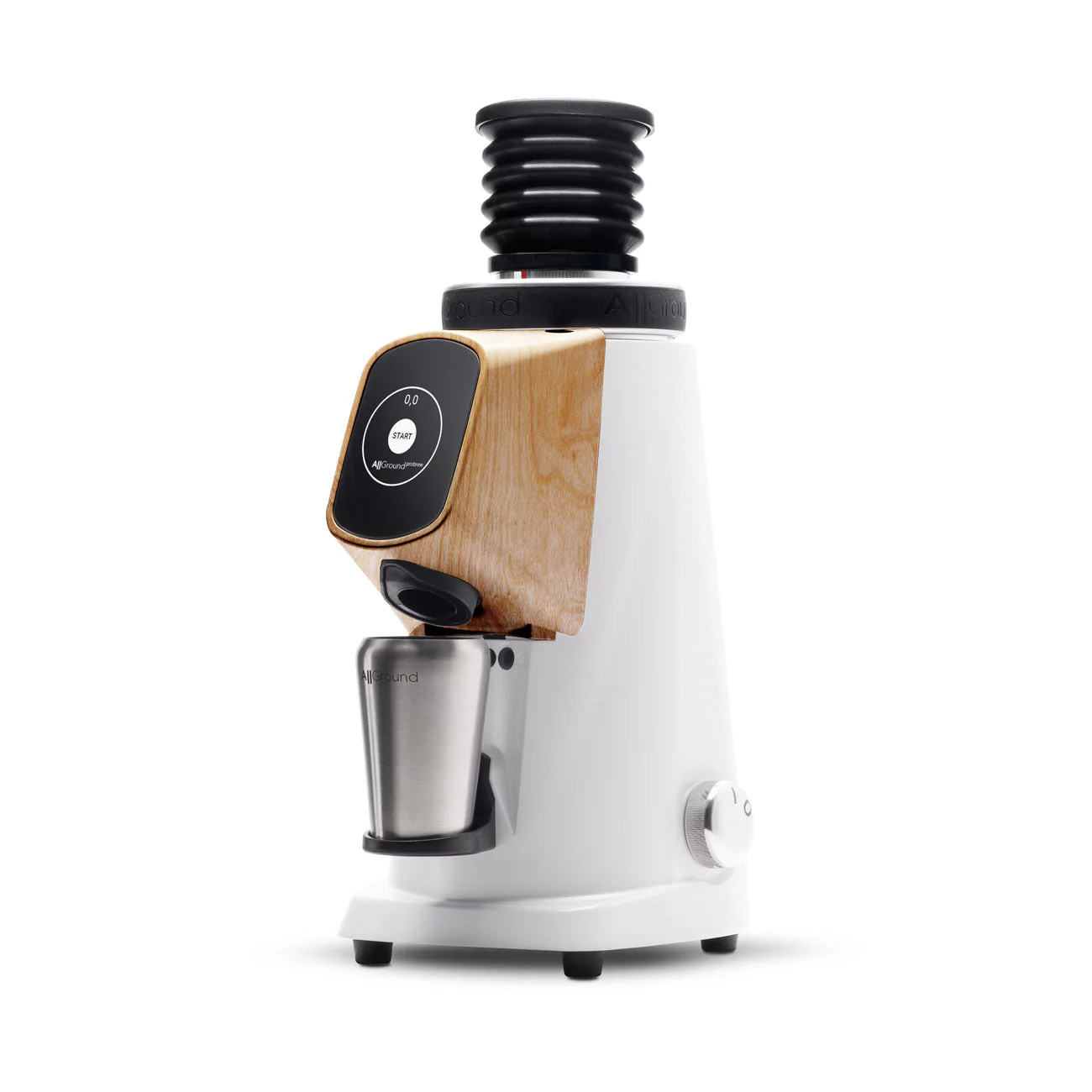 Fiorenzato AllGround ProBrew Filter Coffee Grinder - White w/ Wood - Image 2
