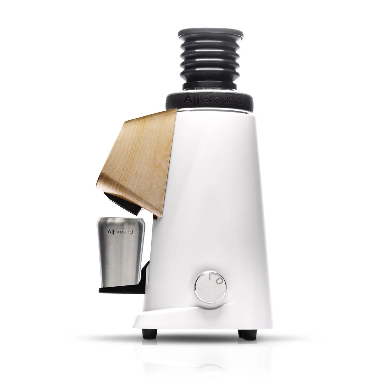 Fiorenzato AllGround ProBrew Filter Coffee Grinder - White w/ Wood - Image 3
