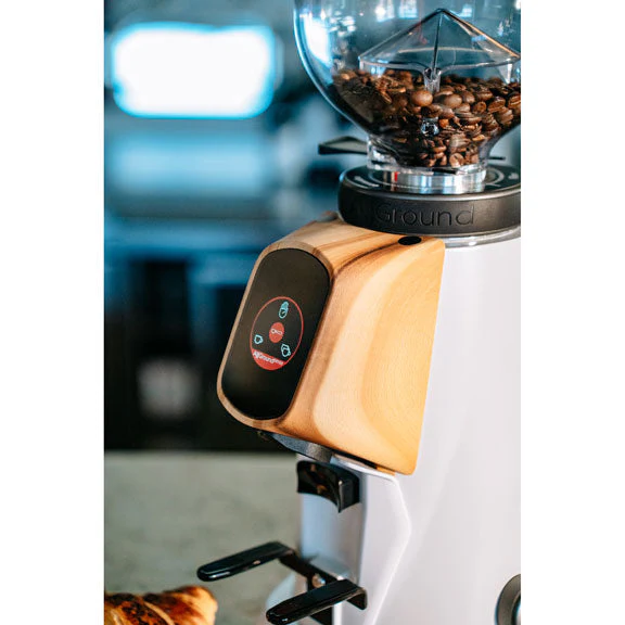 Fiorenzato AllGround Sense All Purpose Home Coffee Grinder - White w/ Wood - Image 5