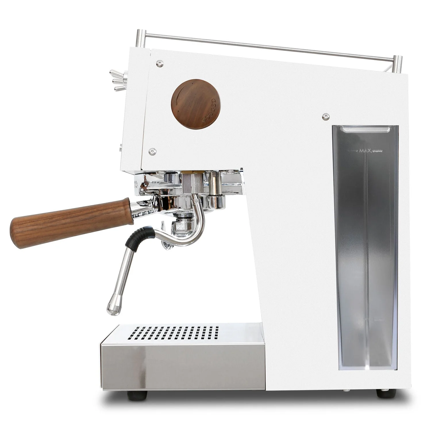Refurbished Steel DUO PID, Programmable Espresso Machine w/ Volumetric Controls, Dual Thermoblock, 120V (White) - Image 6