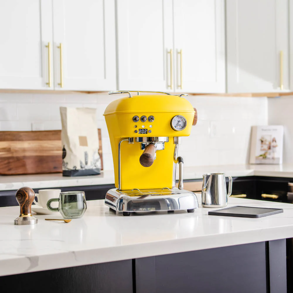 Dream PID, Programmable Home Espresso Machine w/ Volumetric Controls, 120V (Sun Yellow) - Image 4