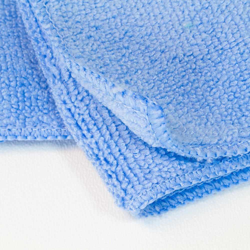 Microfiber Blue Cloth Towel 16" X 16" - Image 3