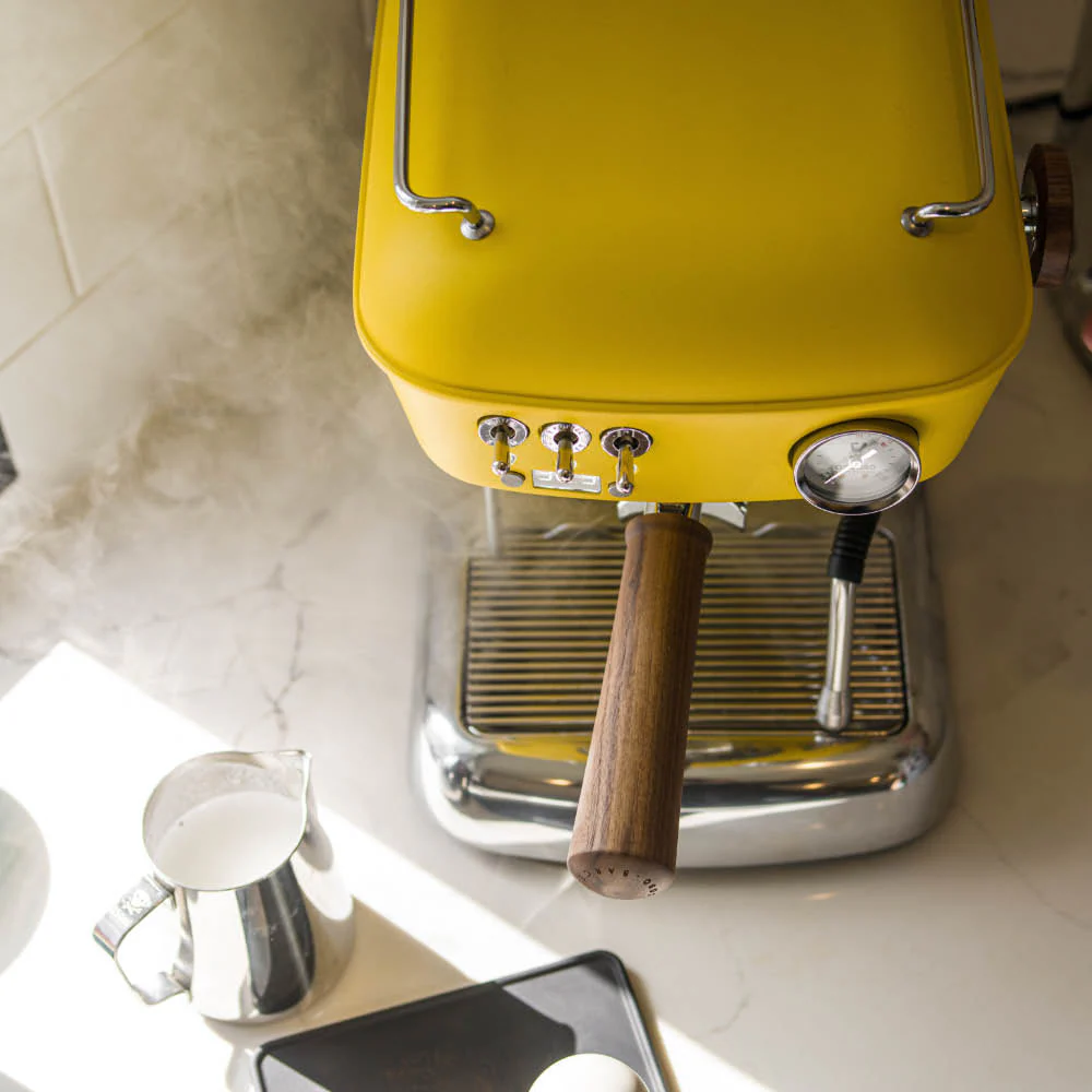 Refurbished Dream PID, Programmable Home Espresso Machine w/ Volumetric Controls, 120V (Sun Yellow) - Image 3