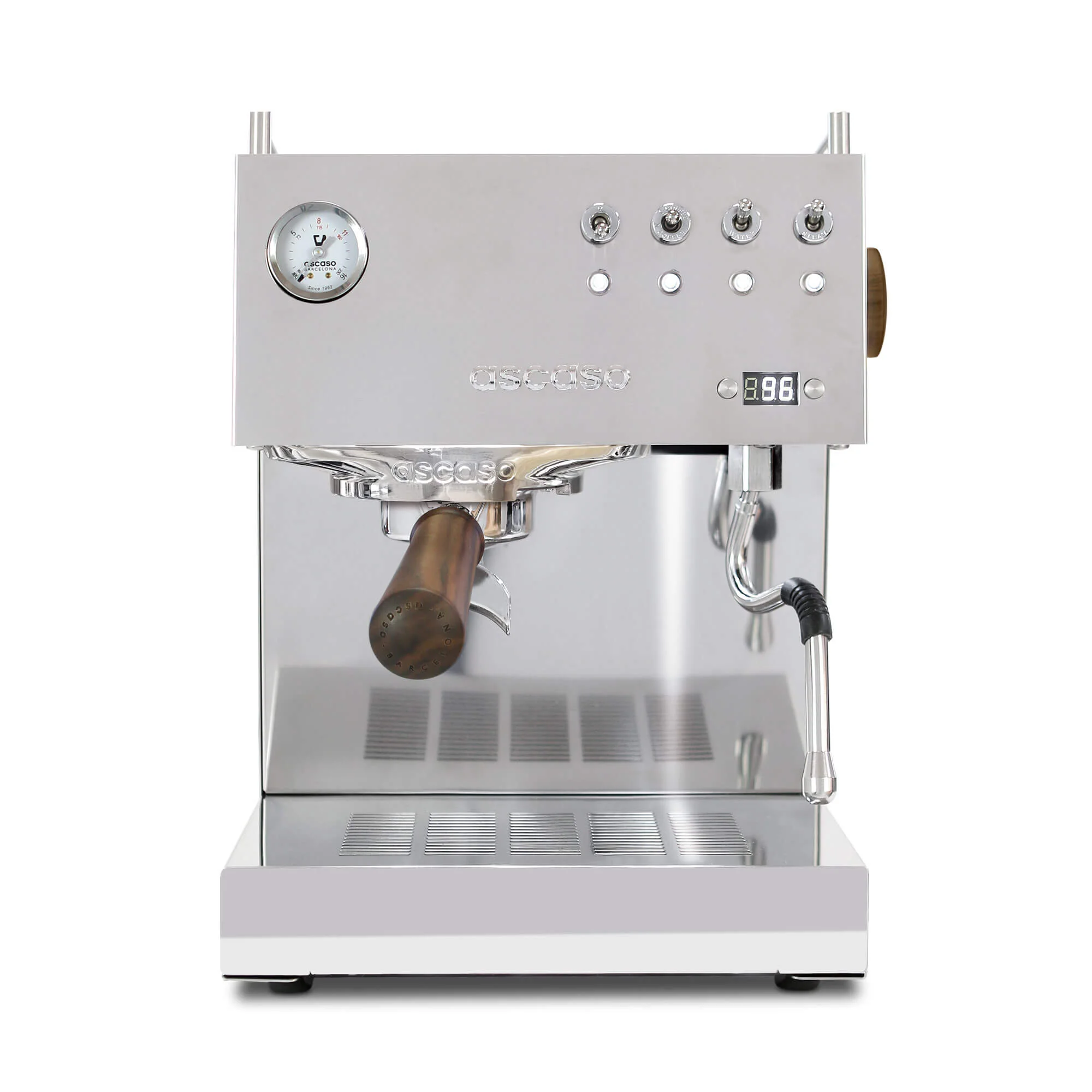 Refurbished Steel UNO PID, Programmable Espresso Machine w/Volumetric Controls, Single Thermoblock, 120V (Inox)