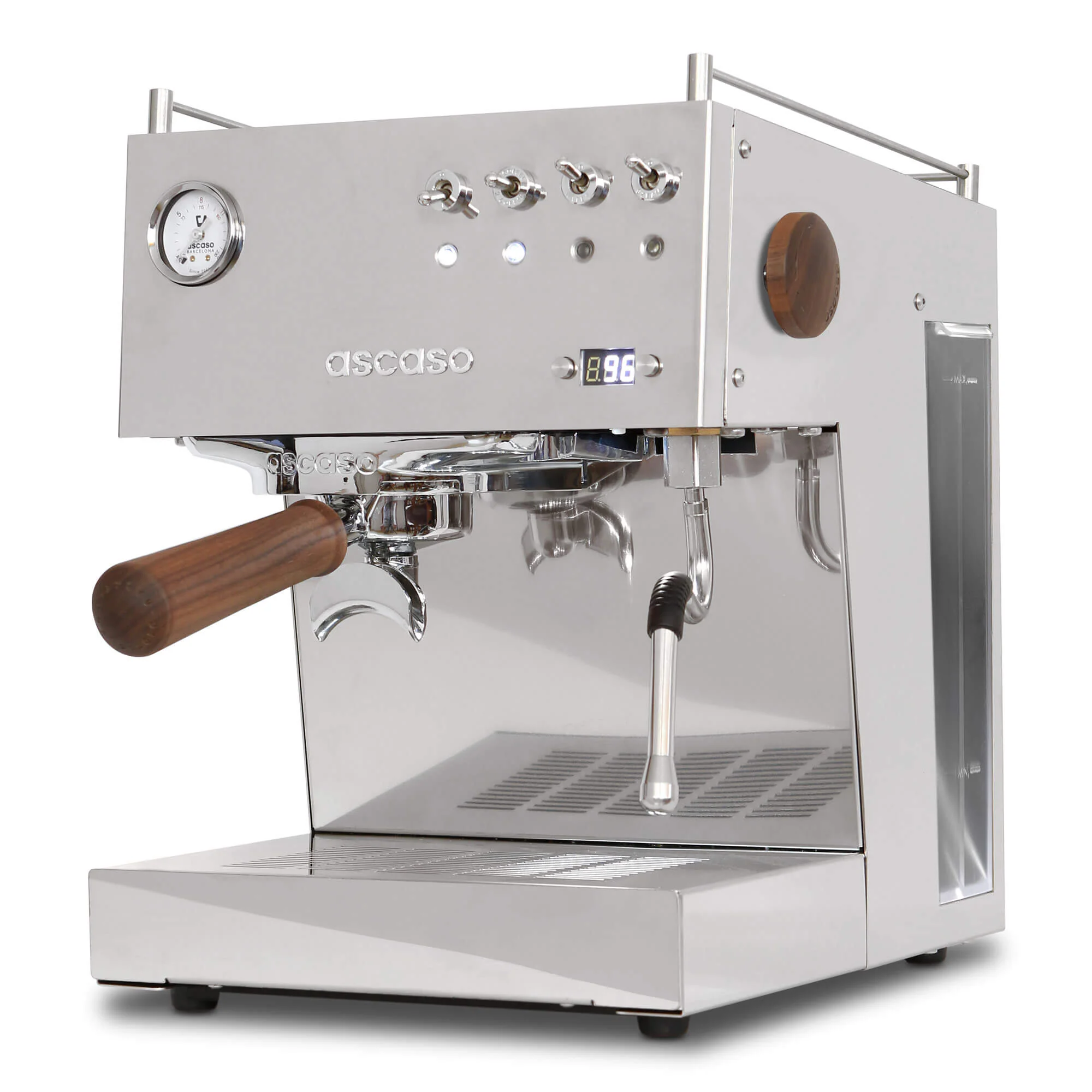 Refurbished Steel UNO PID, Programmable Espresso Machine w/Volumetric Controls, Single Thermoblock, 120V (Inox) - Image 2