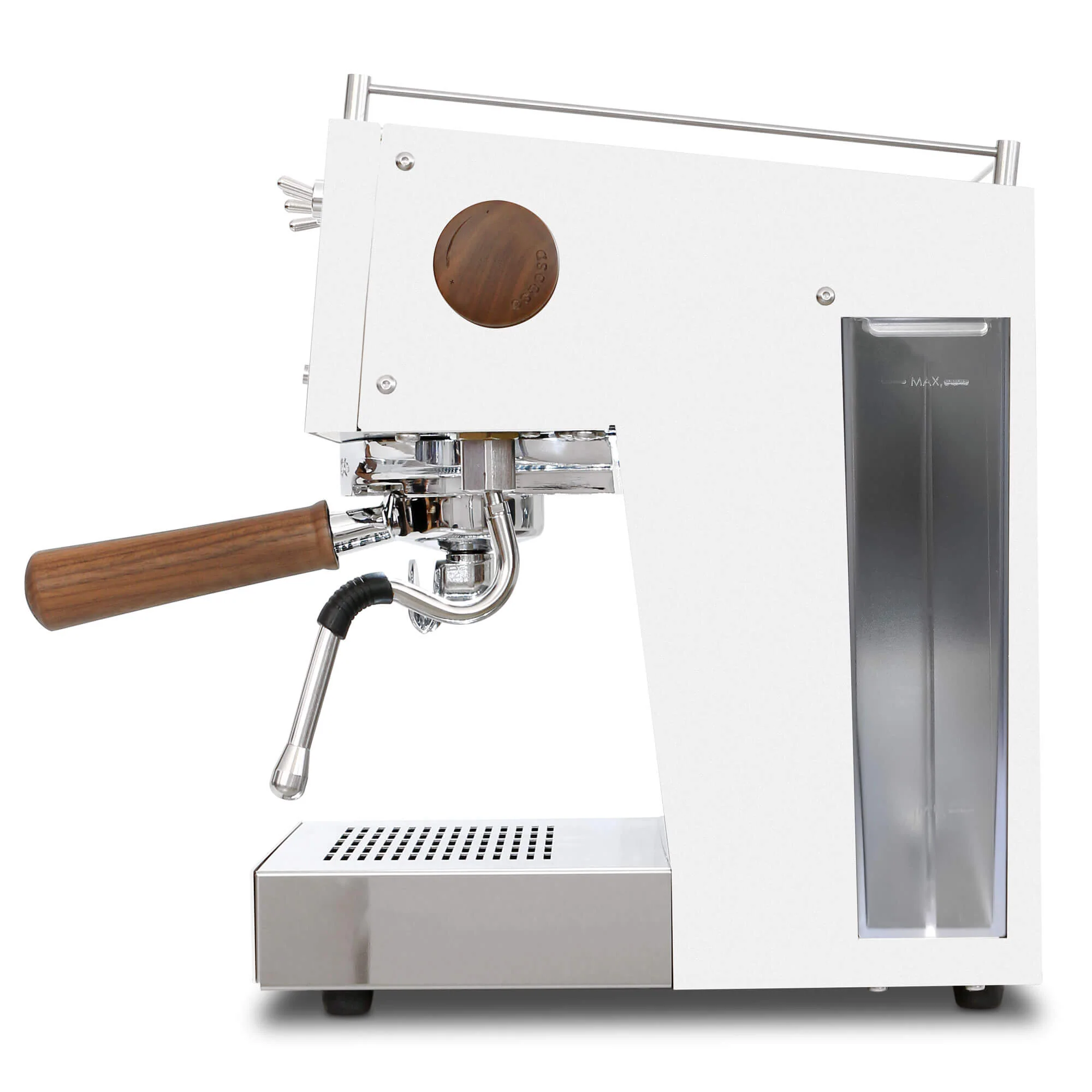 Refurbished Steel UNO PID Programmable Espresso Machine w/ Volumetric Controls, Single Thermoblock, 120V (White) - Image 3